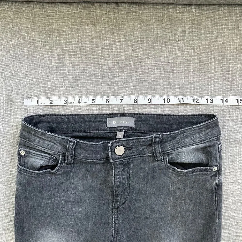 DL1961 Chloe Skinny Jeans Stormy Color Youth Girl's Size 16 Casual Stretch Denim